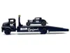 M2 1956 Ford Coe Ramp Truck Matt Black And 1932 Ford 3 Window Coupe Matt Black "mooneyes" Limited Editi