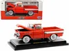 M2 1958 Chevrolet Apache Cameo Pickup Truck Cardinal Red With Wimbledon White Top Limited Edition To 65