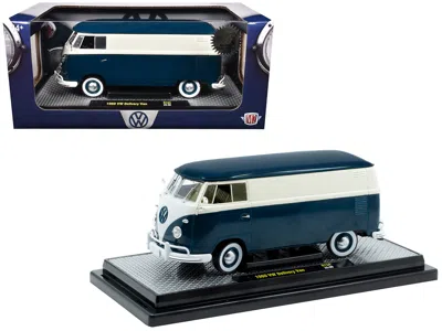 M2 1960 Volkswagen Delivery Van Blue And White Limited Edition To 6650 Pieces Worldwide 1/24 Diecast Mo In Multi