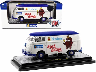 M2 1960 Volkswagen Delivery Van "hostess Ding Dongs" Wimbledon White With Blue Top Limited Edition To 8