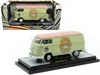 M2 1960 Volkswagen Delivery Van "maui & Sons" Light Olive Green With Salmon Top Limited Edition To 6650 In Green