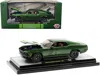 M2 1970 Ford Mustang Mach 1 428 Green Metallic With Light Green Hood Limited Edition To 6550 Pieces Wor