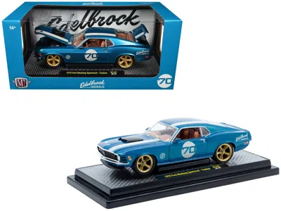 M2 1970 Ford Mustang Sportsroof #70 Blue Metallic With White Stripes Limited Edition To 4050 Pieces Wor