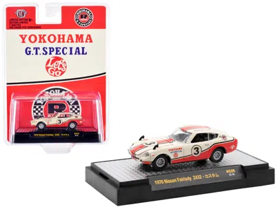 M2 1970 Nissan Fairlady Z432 Rhd (right Hand Drive) #3 White With Red Stripes "yokohama G. T. Special"