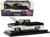M2 1973 Chevrolet Cheyenne Super 10 Pickup Truck Black And Bright White With Stripes "foose Design" Lim