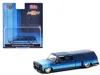 M2 1973 Chevrolet Cheyenne Super 30 Pickup Truck With Camper Shell Blue With Stripes Limited Edition To In Blue