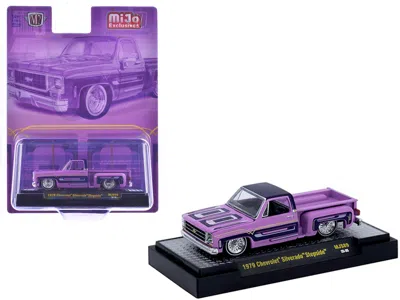 M2 1979 Chevy Silverado Stepside Pickup Pink/purple Top Graphics Limited To 9350 Pieces Worldwide 1/64