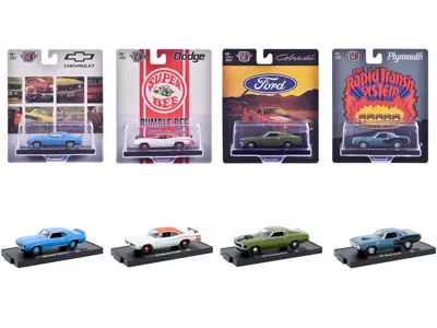 M2 Auto-drivers Set Of 4 Pieces In Blister Packs Release 125 Limited Edition To 7500 Pieces Worldwide 1 In Multi