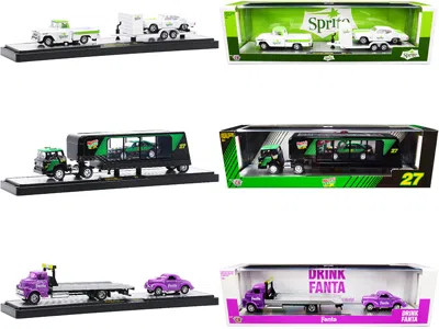 M2 Auto Haulers "3 Sodas" Set Of 3 Pieces Release 13 1/64 Diecast Models By  Machines