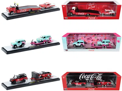 M2 Auto Haulers "coca-cola" Set Of 3 Pieces Release S03 Limited Edition To 4800 Pieces Worldwide 1/64 D