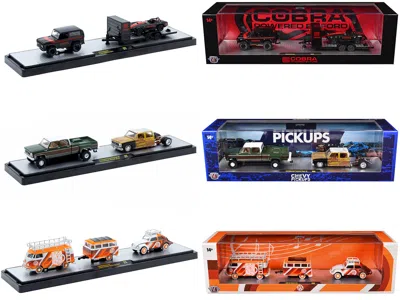 M2 Auto Haulers Set Of 3 Trucks Release 90 Limited Edition To 8000 Pieces Worldwide 1/64
