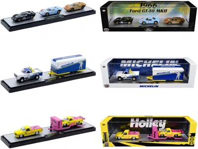 M2 Auto Haulers Set Of 3 Trucks Release 98 Limited Edition To 9400 Pieces Worldwide 1/64 Diecast Model 