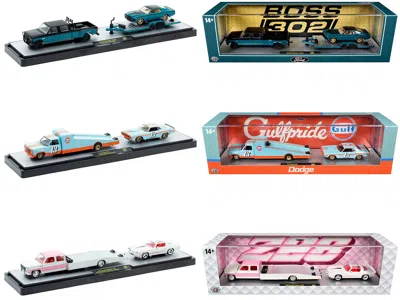 M2 Auto Haulers Set Of 3 Trucks Release 99 Limited Edition To 7600 Pieces Worldwide 1/64 Diecast Models
