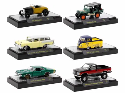 M2 Auto Meets Set Of 6 Cars In Display Cases Release 82 Limited Edition 1/64 Diecast Model Cars By  M