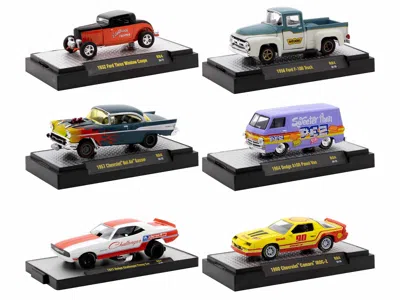 M2 Auto Meets Set Of 6 Cars In Display Cases Release 84 Limited Edition 1/64 Diecast Model Cars By  M In Multi