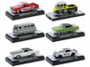 M2 Auto Meets Set Of 6 Cars In Display Cases Release 85 Limited Edition 1/64 Diecast Model Cars By  M In Multi