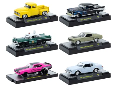 M2 Auto Meets Set Of 6 Cars In Display Cases Release 86 Limited Edition 1/64 Diecast Model Cars By  M In Multi