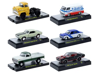 M2 Auto Meets Set Of 6 Cars In Display Cases Release 93 Limited Edition 1/64 Diecast Model Cars By  M
