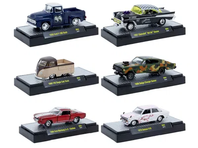 M2 Auto Meets Set Of 6 Cars In Display Cases Release 94 Limited Edition 1/64 Diecast Model Cars By  M