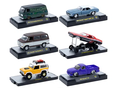 M2 Auto Meets Set Of 6 Cars In Display Cases Release 96 Limited Edition 1/64 Diecast Model Cars By  M