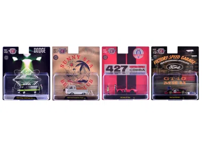 M2 Auto News Release 17 Set Of 4 Cars Limited Edition To 8500 Pieces Worldwide 1/64 Diecast Model Cars  In Multi