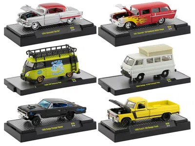M2 Auto Shows 6 Piece Set Release 59 In Display Cases 1/64 Diecast Model Cars By  Machines
