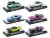 M2 Auto-thentics 6 Piece Set Release 101 In Display Cases Limited Edition 1/64 Diecast Model Cars By  In Multi