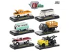 M2 Auto Thentics 6 Piece Set Release 50 In Display Cases 1/64 Diecast Model Cars By  Machines