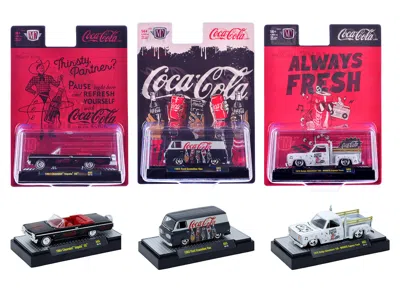 M2 Coca-cola Set Of 3 Pieces Release 65 Limited Edition To 4800 Pieces Worldwide 1/64 Diecast Models By