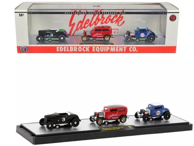 M2 Edelbrock Equipment Co. Set Of 3 Pieces Limited Edition To 2750 Pieces Worldwide 1/64 Diecast Models
