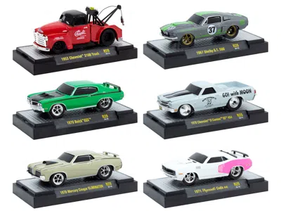 M2 Ground Pounders 6 Cars Set Release 29 In Display Cases Limited Edition 1/64 Diecast Model Cars By  In Multi