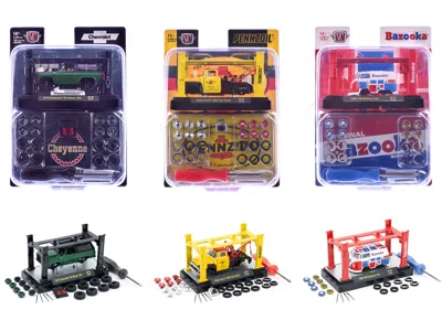 M2 Model Kit 3 Piece Car Set Release 79 Limited Edition To 9600 Pieces Worldwide 1/64 Diecast Model Car In Multi