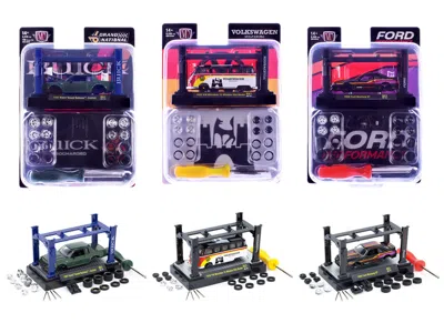 M2 Model Kit 3 Piece Car Set Release 81 Limited Edition To 9600 Pieces Worldwide 1/64 Diecast Model Car In Multi