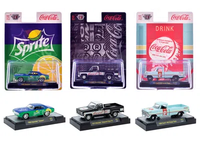 M2 Sodas Set Of 3 Pieces Release 55 Limited Edition To 10000 Pieces Worldwide 1/64 Diecast Model Cars B In Multi