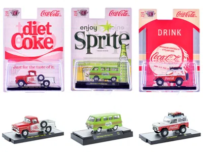 M2 Sodas Set Of 3 Pieces Release 57 Limited Edition To 10000 Pieces Worldwide 1/64 Diecast Model Cars B In Multi