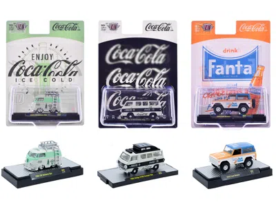 M2 Sodas Set Of 3 Pieces Release 64 Limited Edition To 5400 Pieces Worldwide 1/64 Diecast Model Cars By