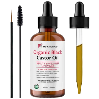 M3 Naturals 100% Organic Cold-pressed Black Castor Oil