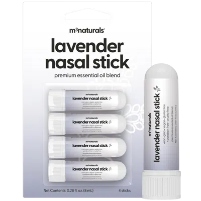 M3 Naturals Lavender Nasal Essential Oil Aromatherapy Inhaler