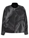 44 Label Group Grey Bomber Jacket In Gray