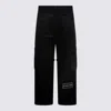 44 Label Group M Black And White Cotton Cargo Pants In Black