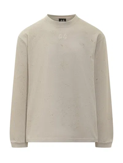 44 Label Group M T-shirt With Vortex Effect In Beige