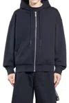 44 Label Group Felpa Con Cappuccio Con Zip Classica 44 In Black