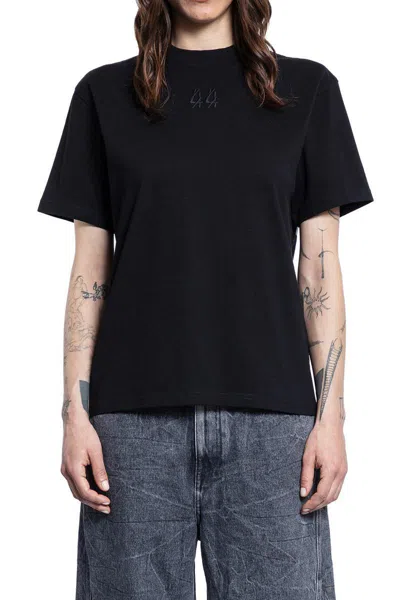 44 Label Group M T-shirts & Tank Tops In Black+ 44solid Dirty White