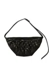 Ma+ Cross-pattern Belt Bag In Black