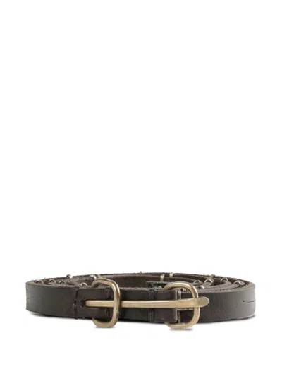 Ma+ Leather Belt In Brown