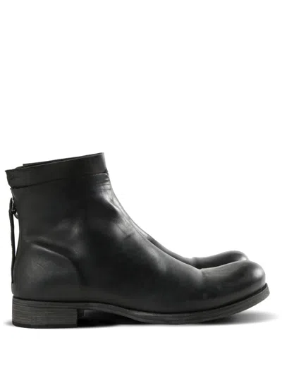 Ma+ Leather Boots In Black