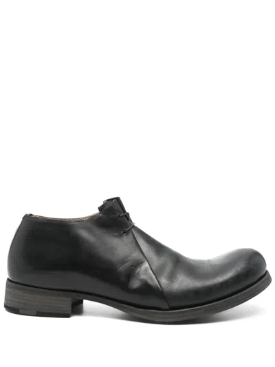 Ma+ Leather Derby Shoes In Black