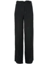 Ma+ Belted Wide-leg Trousers In Black