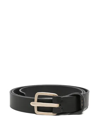 Ma+ Buckle-fastening Cross-detail Belt In Black