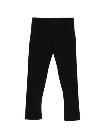 Ma+ Button-fastening Straight-leg Trousers In Black